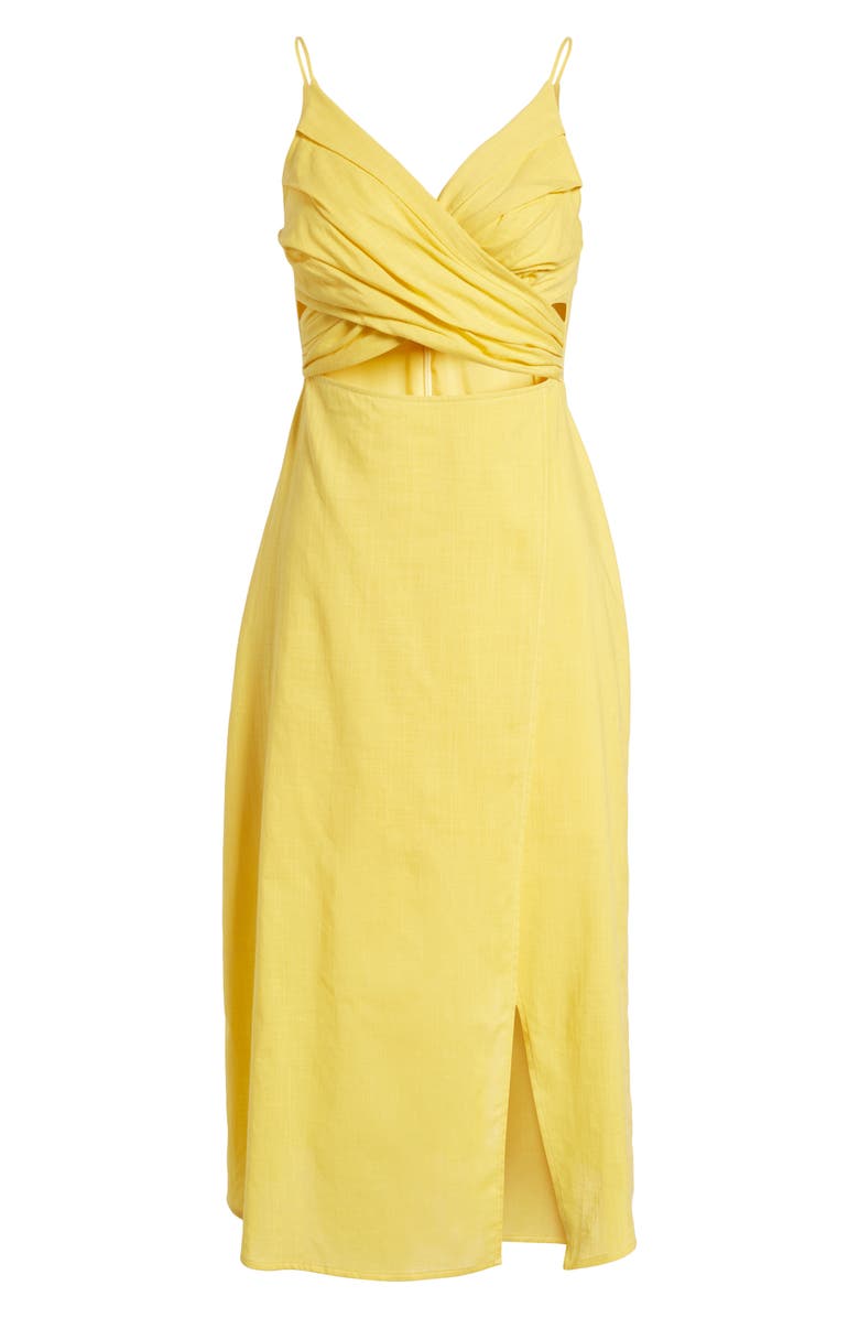 All in Favor Cutout Midi Dress, Alternate, color,