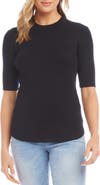 Karen Kane Rib Short Sleeve Sweater