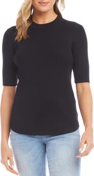 Karen Kane Rib Short Sleeve Sweater