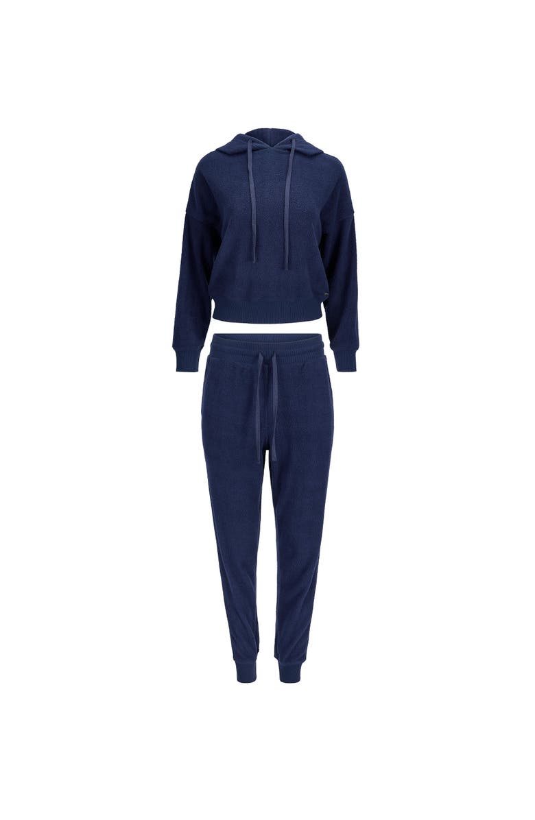 Adore Me Davinia Hoodie And Joggers Set, Alternate, color, Medium Blue