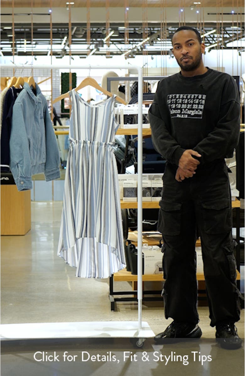 Kids' Stripe Cutout Dress, sales video thumbnail