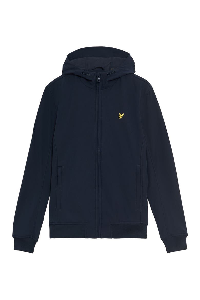 Fleece Back Softshell Jacket, Alternate, color, Dark Navy