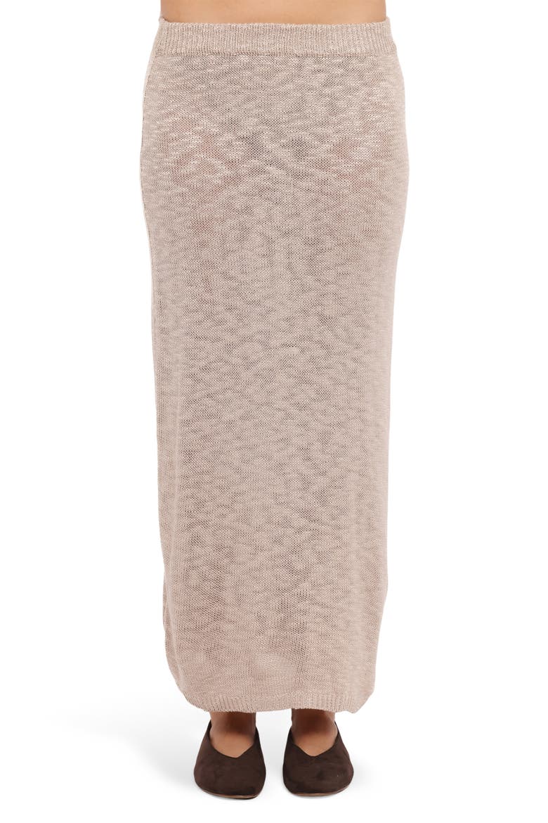 Indya Knit Maxi Skirt, Main, color, OATMEAL