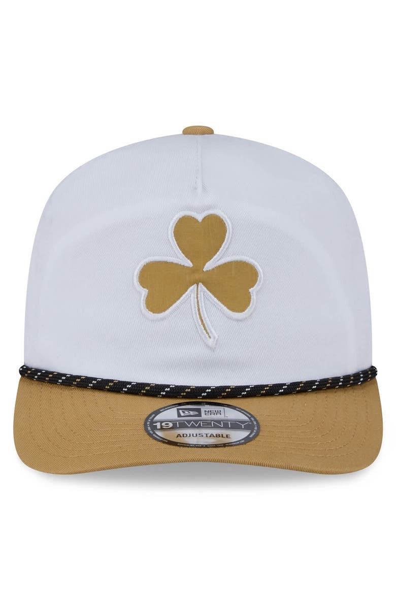 New Era Men's New Era White/Gold Boston Celtics 2025/26 City Edition 19TWENTY Adjustable Hat, Alternate, color, White