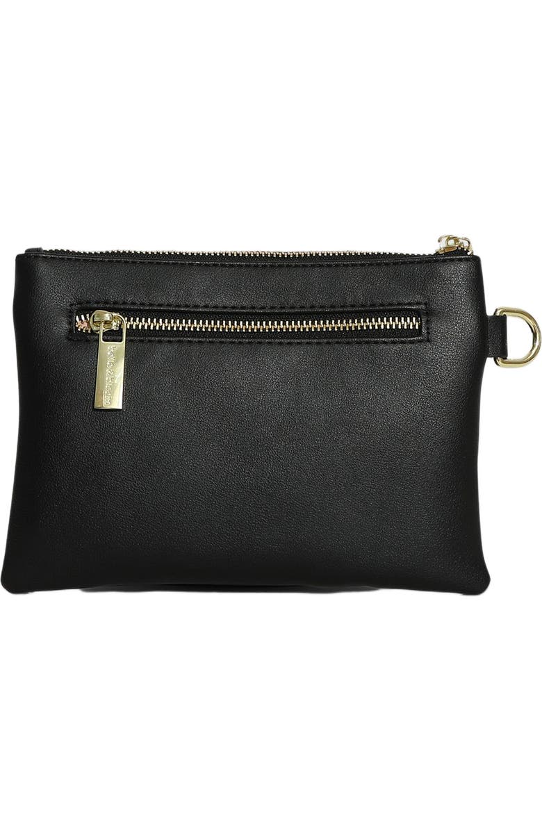 Belle & Bloom Be Mine Quilted Pouch, Alternate, color, Black