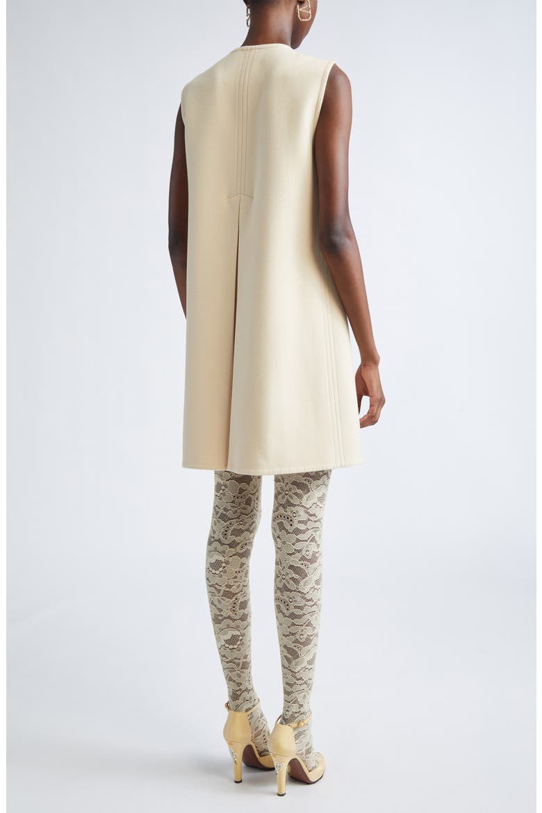 V-Detail Wool & Cashmere Vest, Alternate, color, NUDE