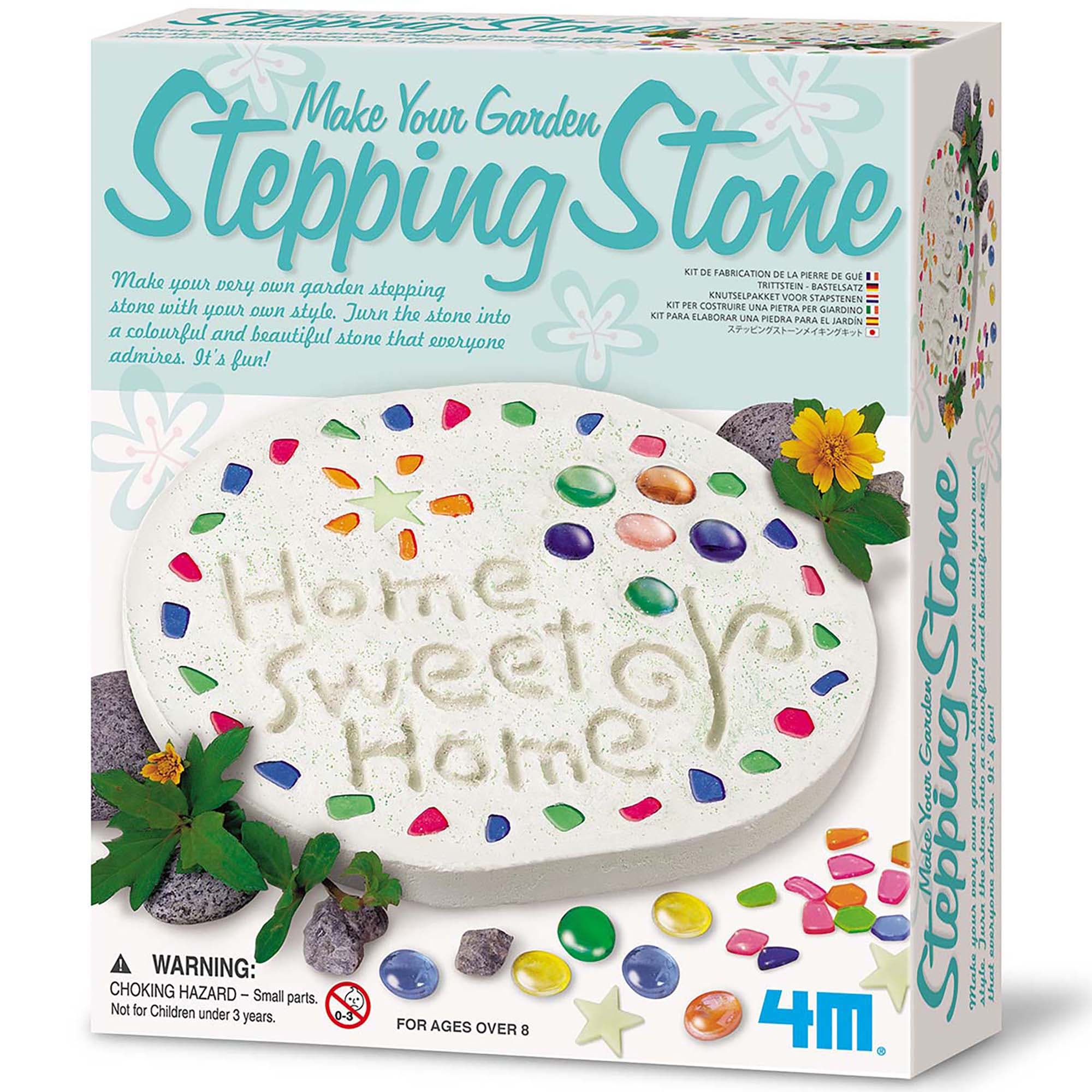 4M Make Your Garden Stepping Stone Ceramic Yard Decor Kit