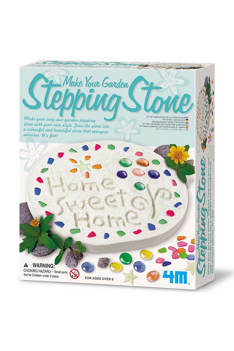Make Your Garden Stepping Stone Ceramic Yard Decor Kit, Main, color, Multicolored