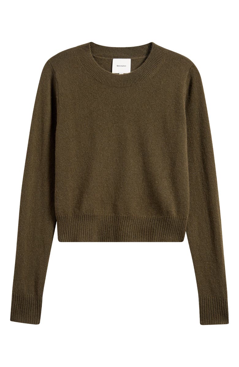 Reformation Dana Recycled Cashmere Blend Sweater, Main, color, Pine Tree
