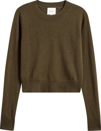 $148 Reformation Jeans Brown selling Recycled Cashmere Crewneck Sweater