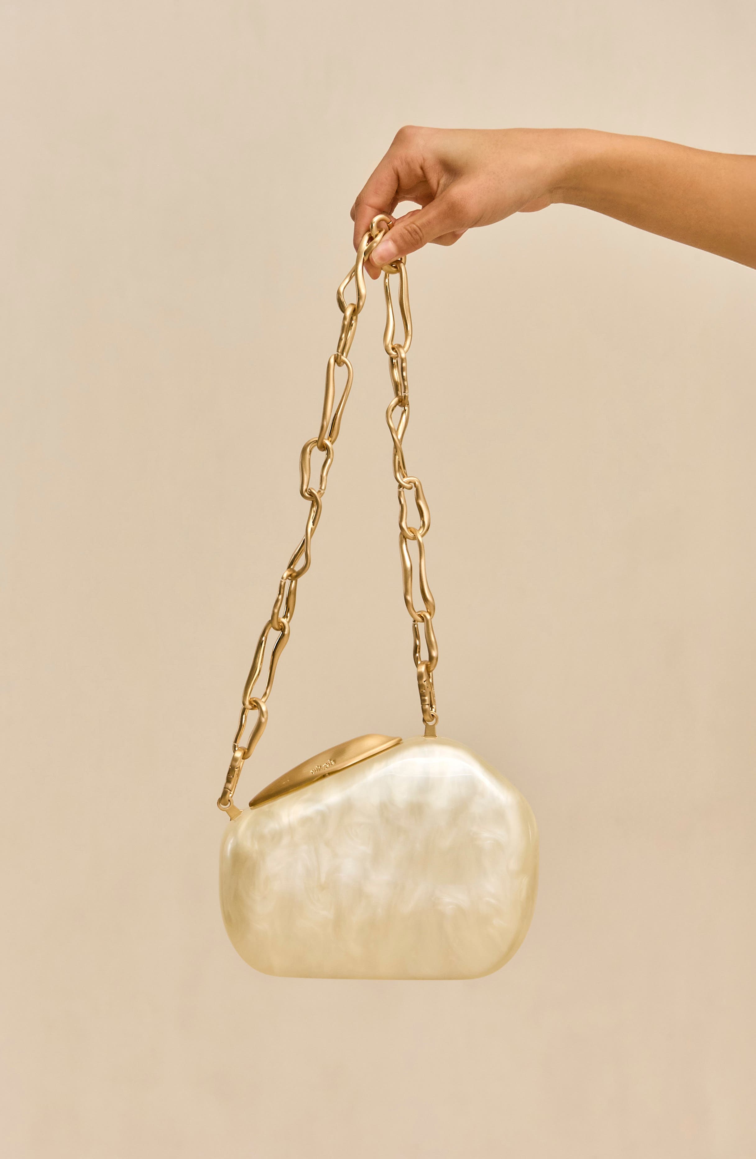 Althea Clutch, Alternate, color, IVORY