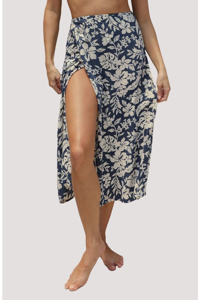 Holiday Wrap Cover-Up Skirt, Main, color, HIBISCO