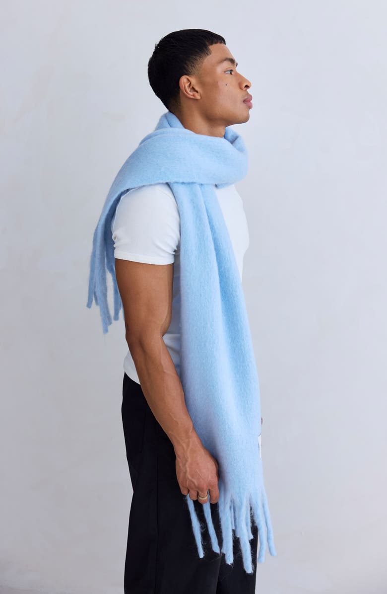 Arctic Fox & Co The Stockholm Fringe Scarf, Alternate, color, Glacier Blue