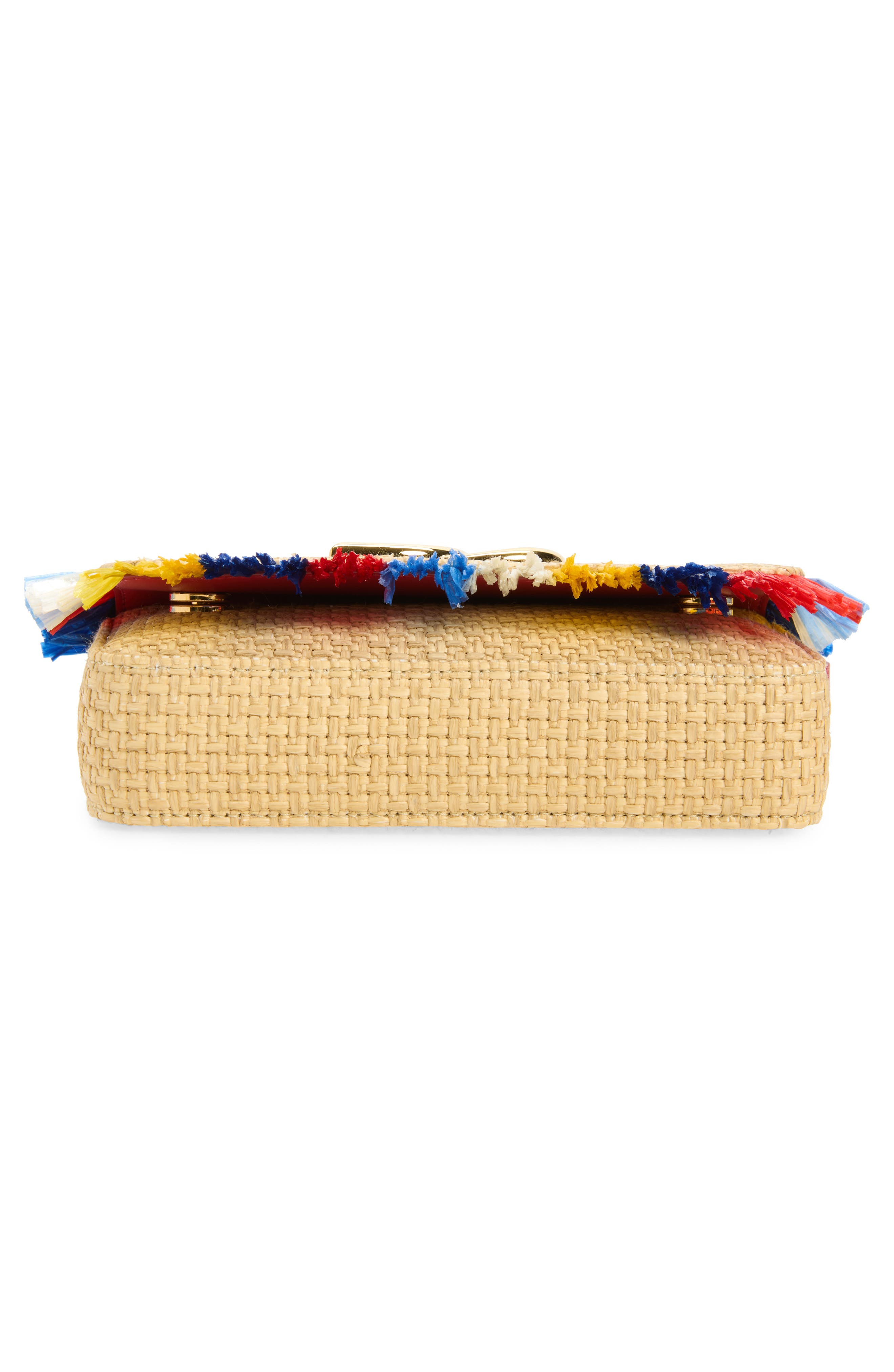 3.5 Raffia Shoulder Bag, Alternate, color, 8N084 NATURALE/ MULTICOLOR