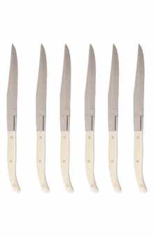 Fortessa Provencal Blonde 6-Piece Serrated Steak Knife Set