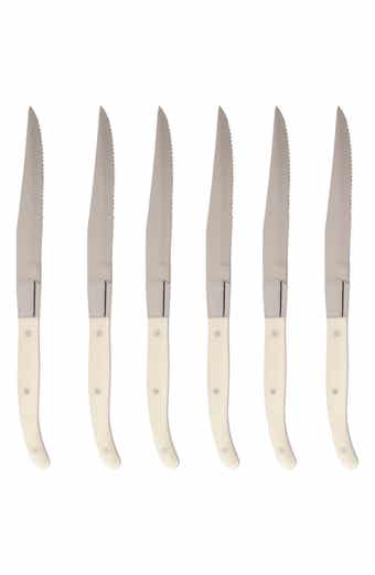 Fortessa Provencal Blonde 6-Piece Serrated Steak Knife Set