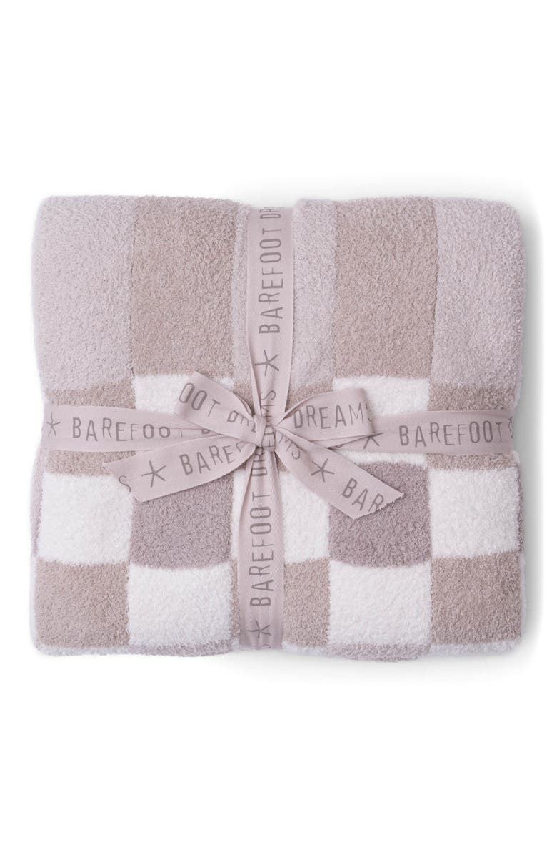 Barefoot Dreams<sup>®</sup> CozyChic Checkerboard Throw Blanket, Main, color, Sahara Multi