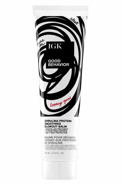 IGK Good Behavior Spirulina Protein Smoothing Blowout Balm