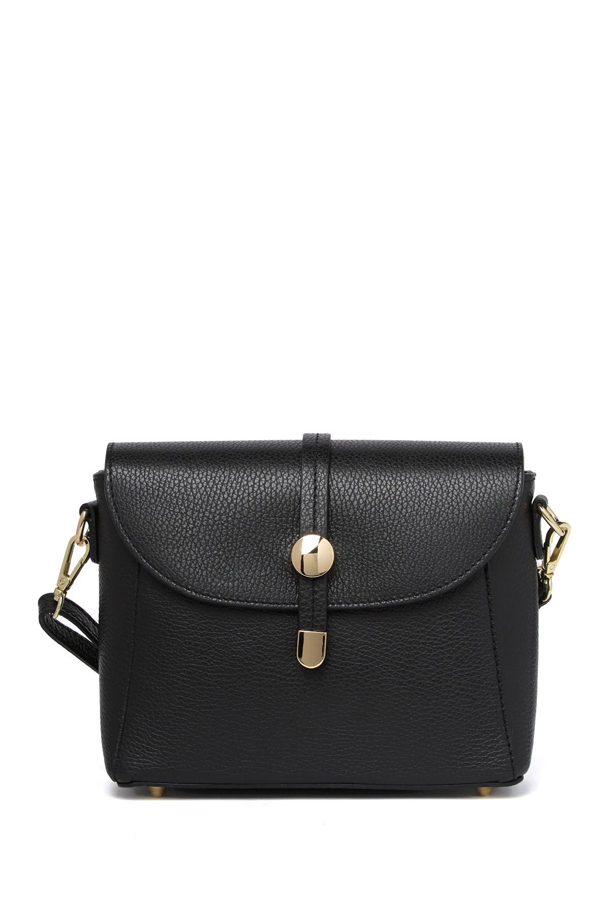 LISA MINARDI Leather Crossbody Bag, Main, color, 