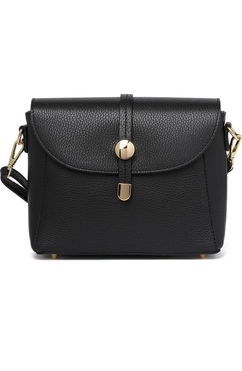 LISA MINARDI Leather Crossbody Bag, Main, color,