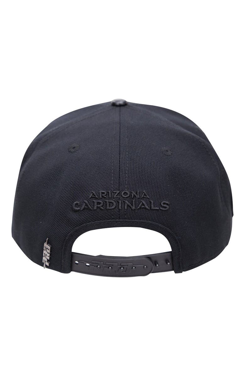 PRO STANDARD Men's Pro Standard  Arizona Cardinals Triple Black Snapback Hat, Alternate, color, 