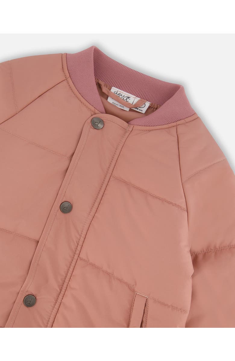 Deux par Deux Girl's Quilted Jacket Pink, Alternate, color, 