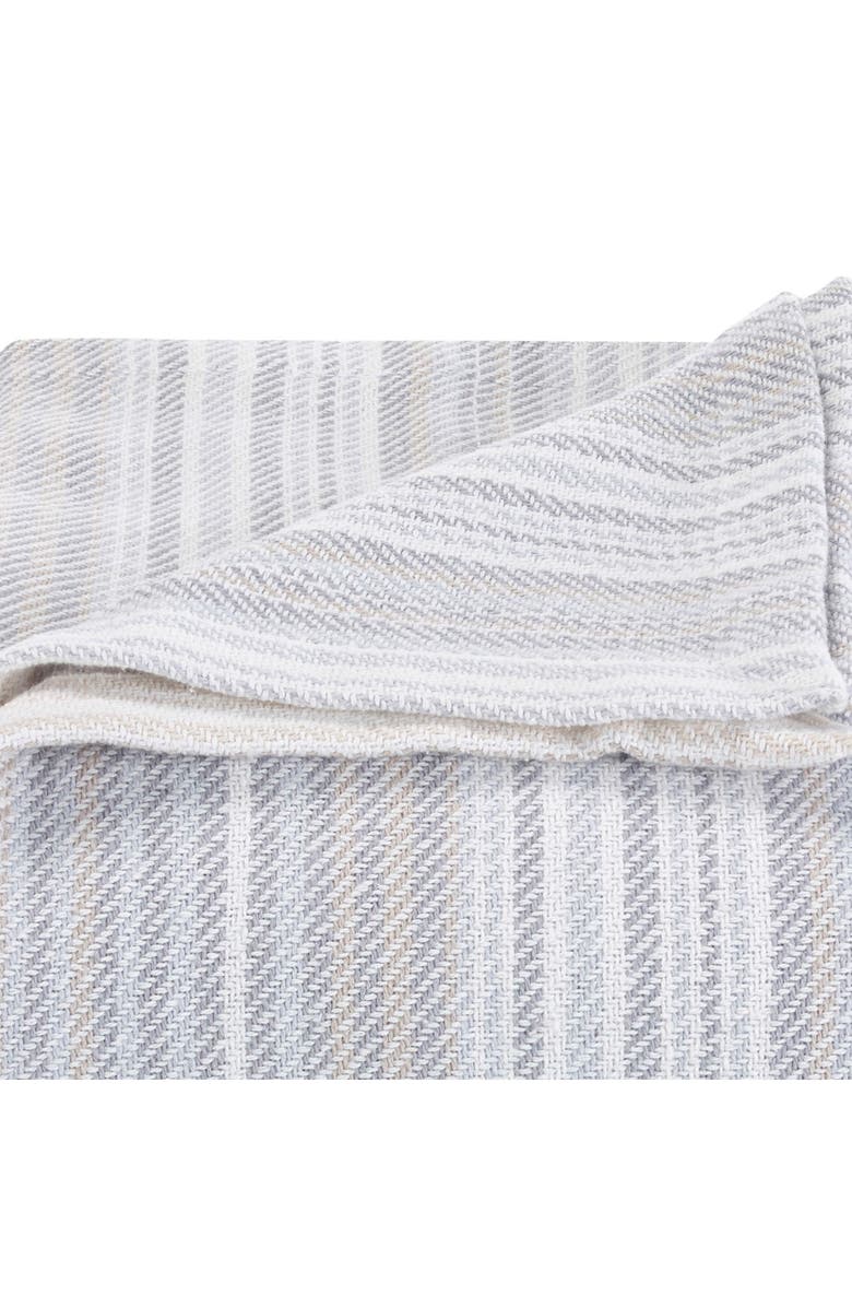Tommy Bahama Sandy Shore Stripe Cotton Blanket, Alternate, color, Dune