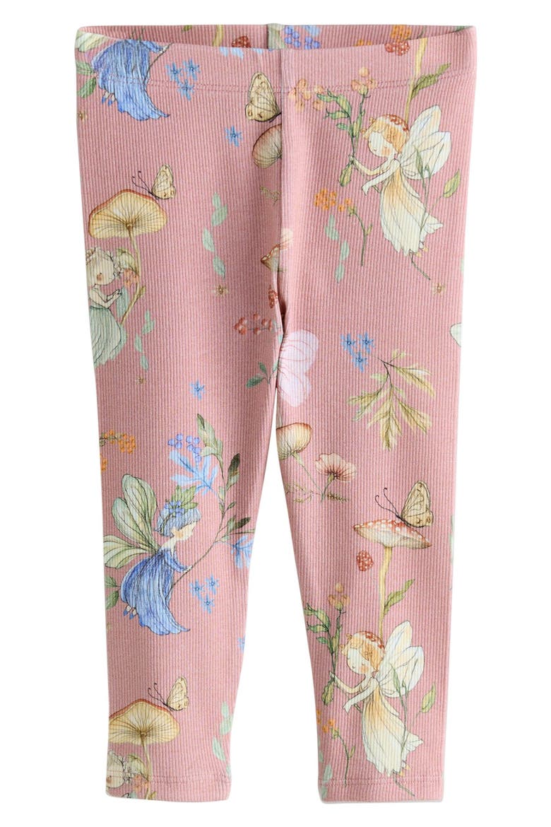 Kids' Assorted Fairy 4-Pack Rib Leggings, Alternate, color, MULTI