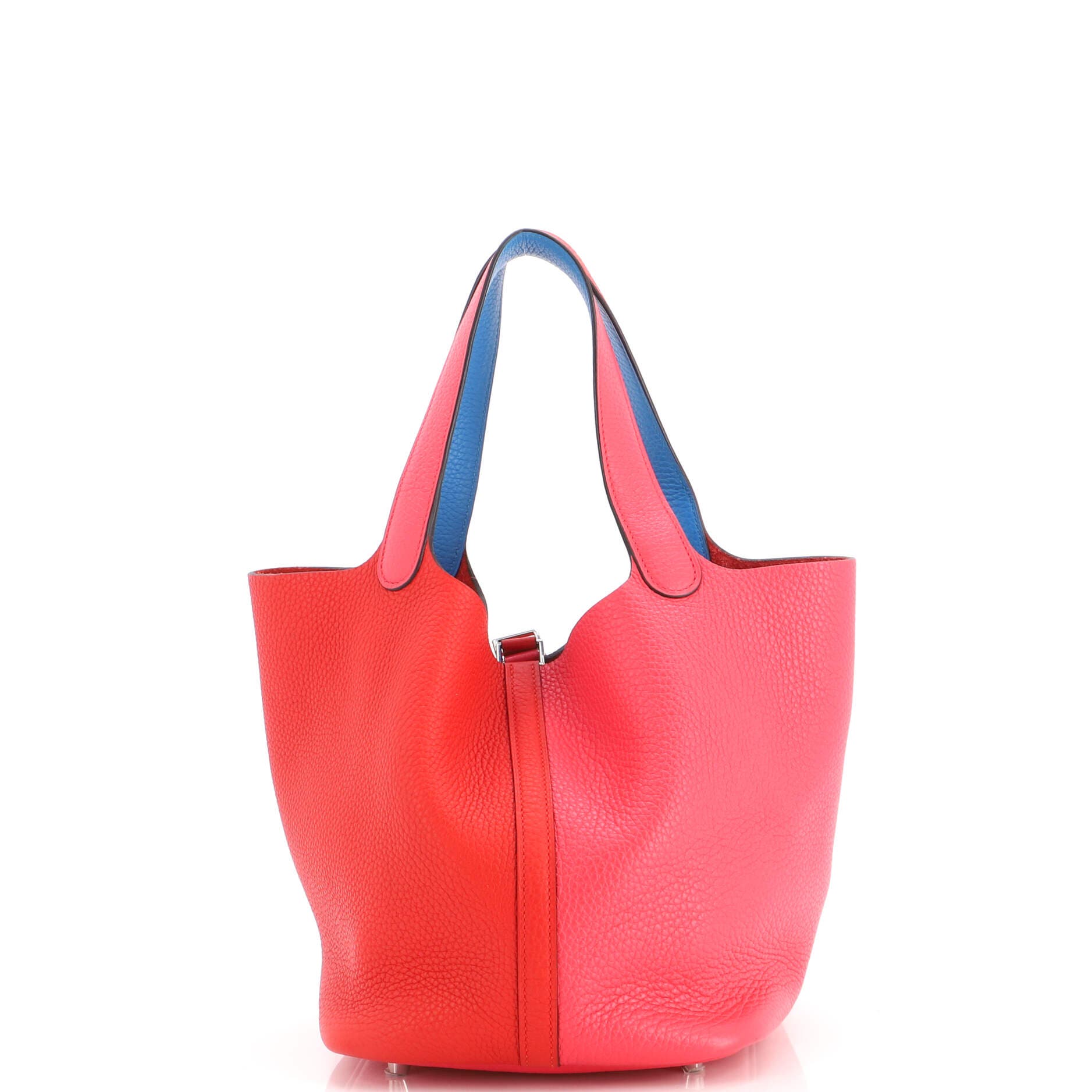 Casaque Picotin Lock Bag Clemence MM, Alternate, color, Red