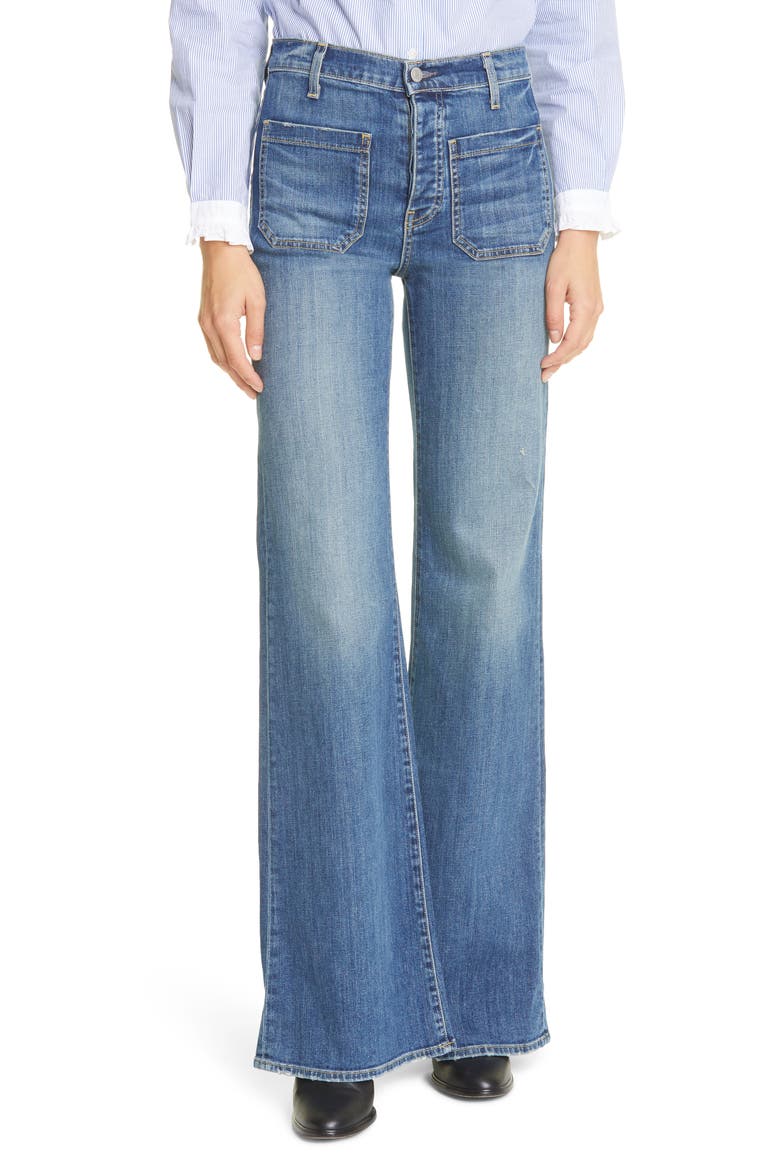 Florence Patch Pocket Jeans, Main, color, CLASSIC WASH