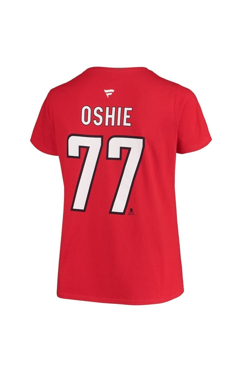 FANATICS Women's Fanatics Branded TJ Oshie Red Washington Capitals Plus Size Name & Number Scoop Neck T-Shirt, Alternate, color, 