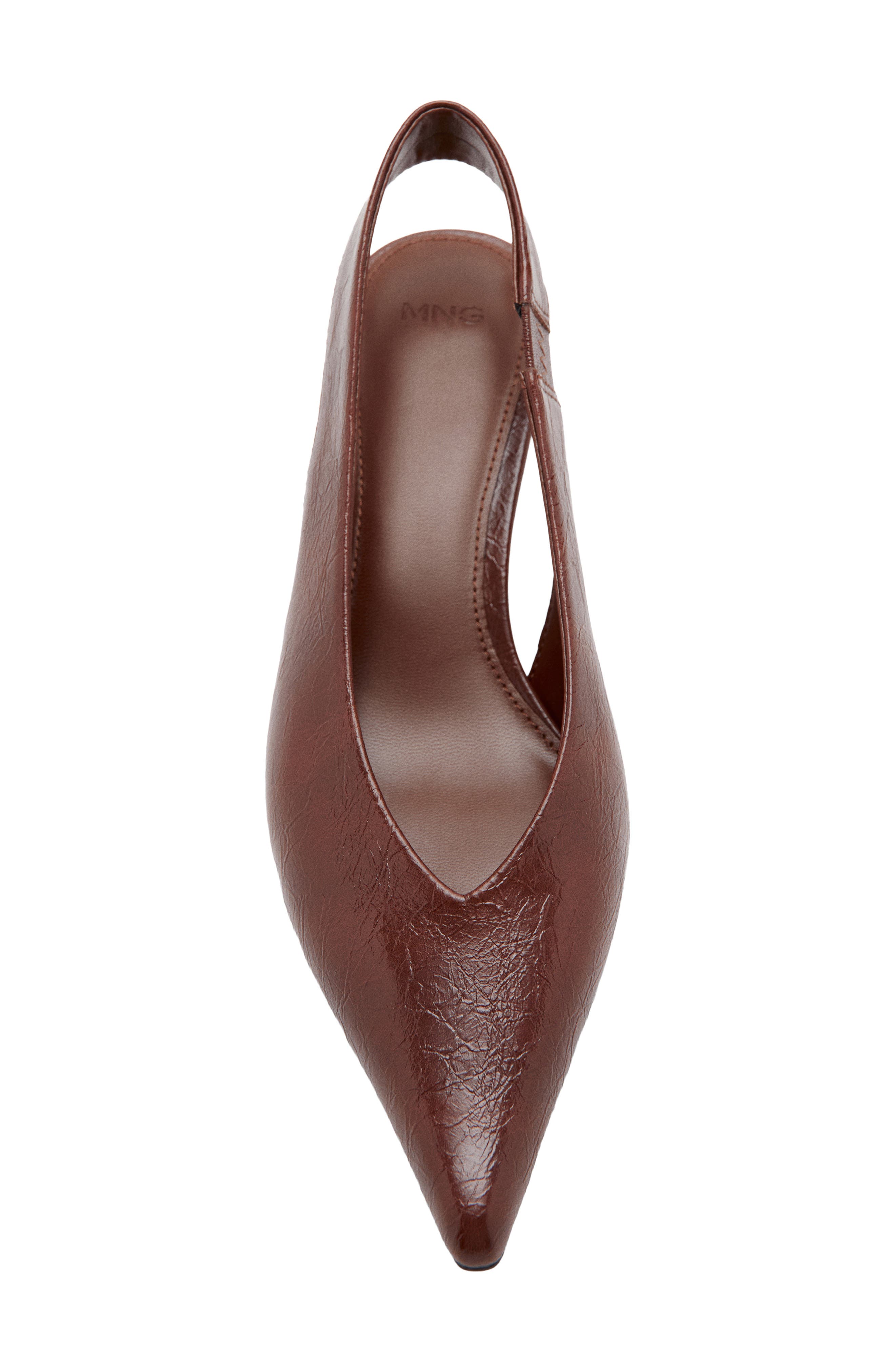 Bimbo Pointed Toe Slingback Pump, Alternate, color, COGNAC