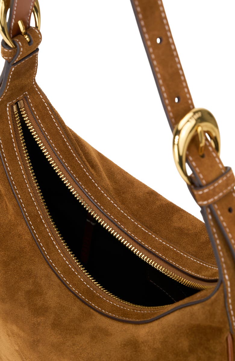 STAUD Pine Suede Hobo Bag, Alternate, color,