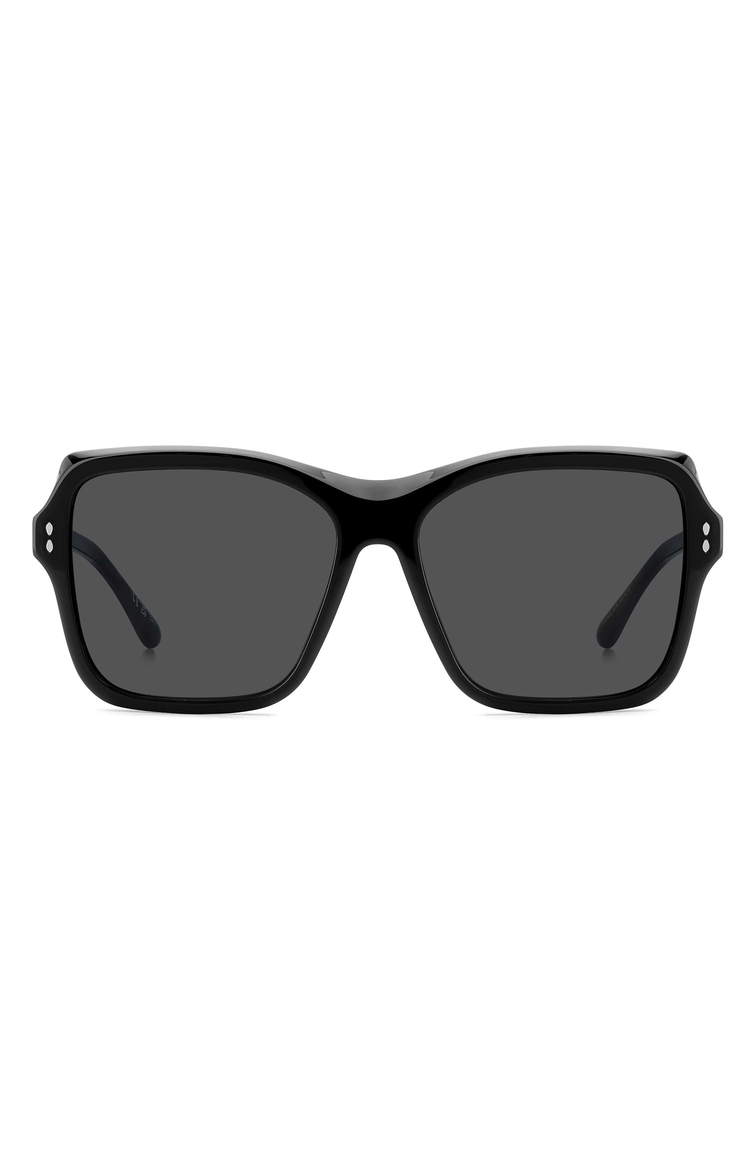 58mm Rectangular Sunglasses