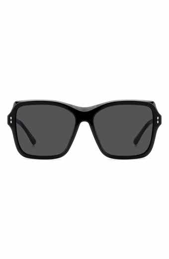 58mm Rectangular Sunglasses