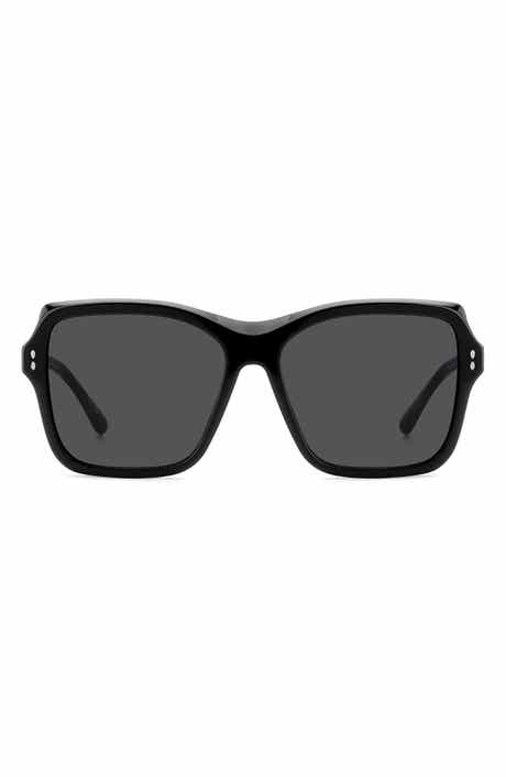 58mm Rectangular Sunglasses