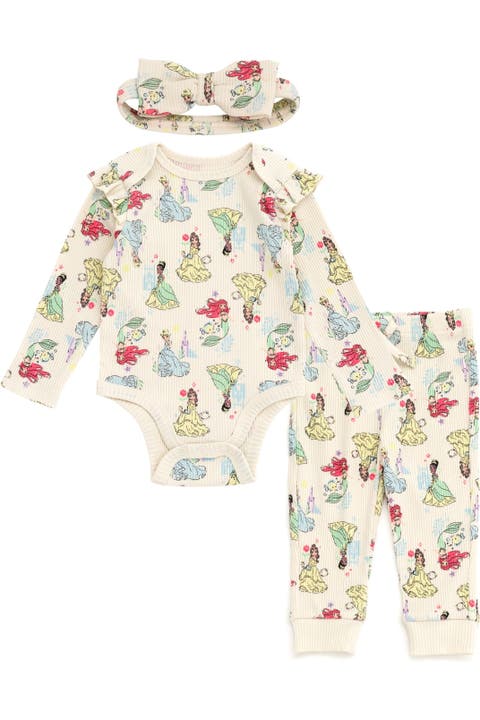 Princess 3-Piece Bodysuit and Pants Set