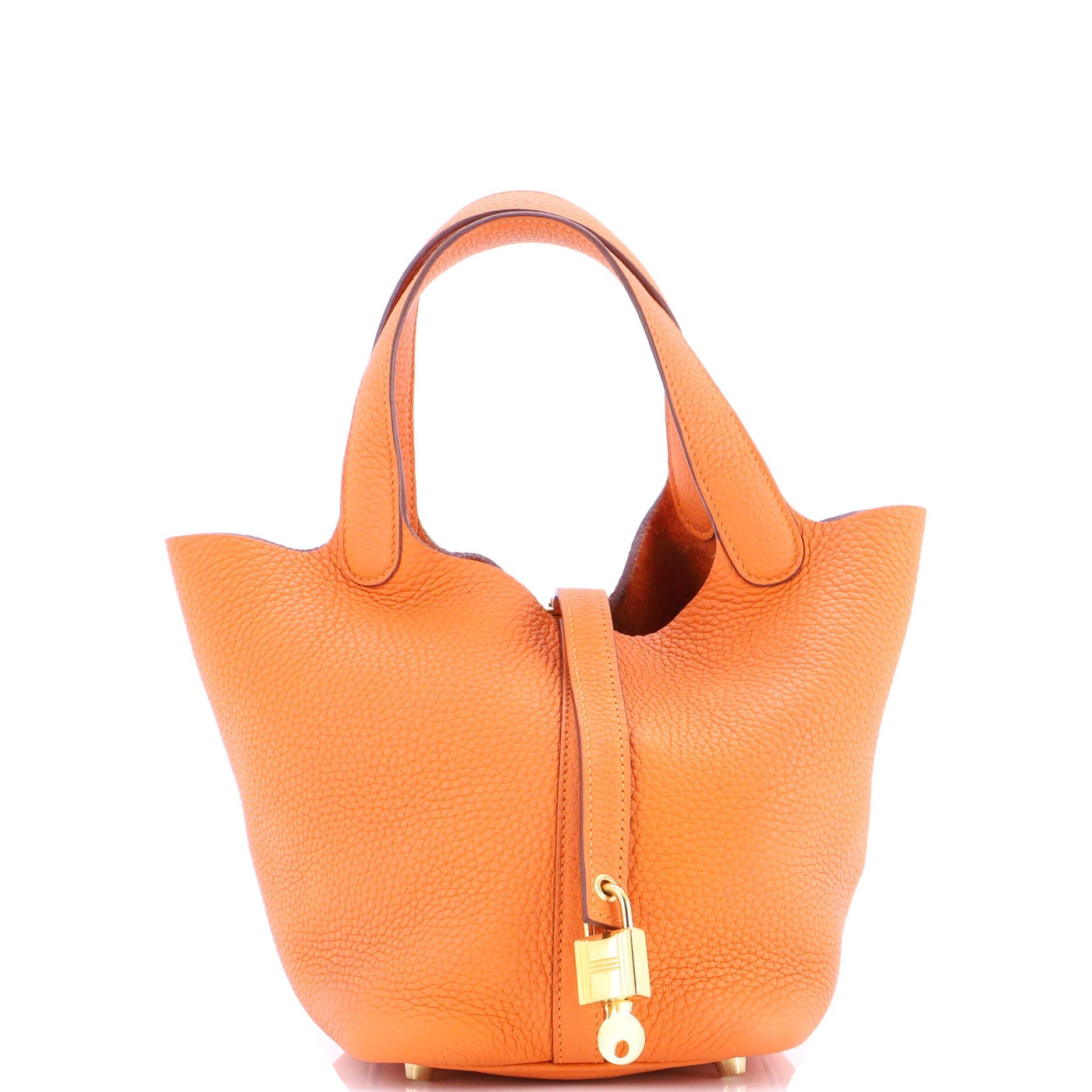 Pre-Owned Hermes Picotin Lock Bag Clemence PM, Main, color, 