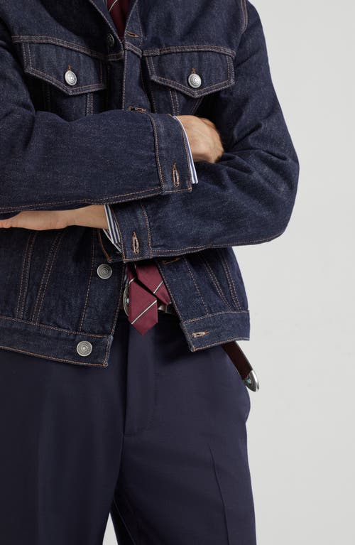 Brunello Cucinelli Stretch-cotton Garment-dyed Trousers In Blue