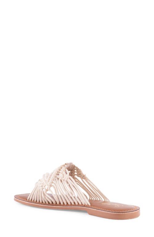 Seychelles Mahogany Slide Sandal In Natural