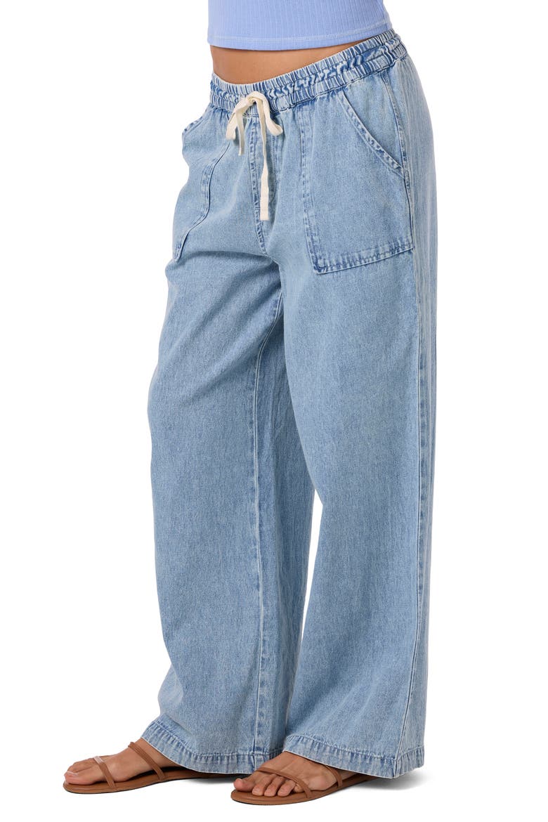 Sevie Drawstring Denim Pants, Alternate, color, DRIFTER
