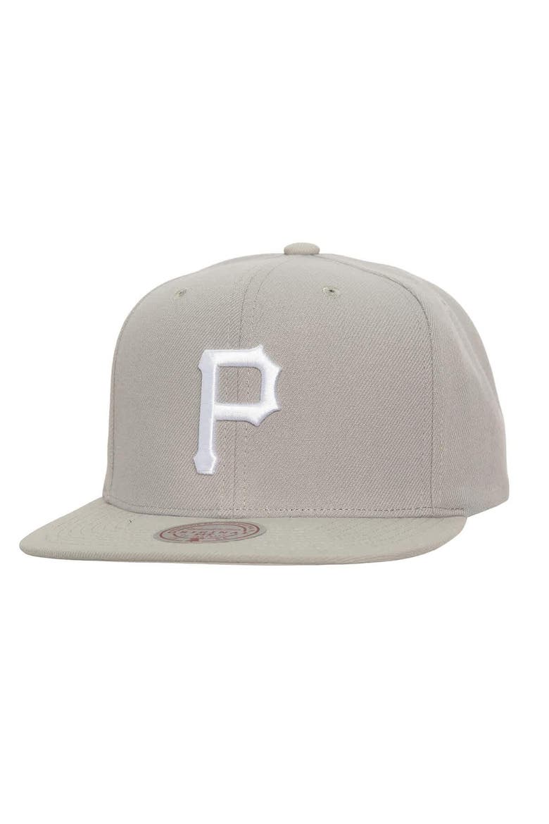 Mitchell & Ness Men's Mitchell & Ness Gray Pittsburgh Pirates Snapback ...