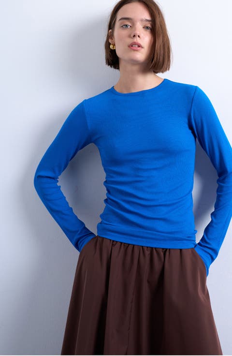 Long Sleeve Rib Top