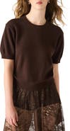 Steve Madden Hermia Short Sleeve Sweater