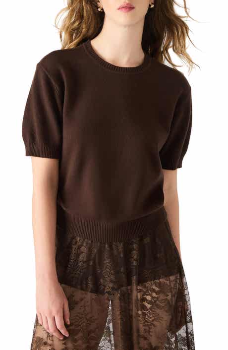 Steve Madden Hermia Short Sleeve Sweater