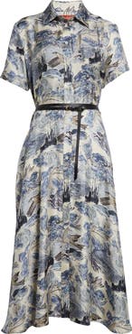 Altuzarra Sissy Long Sleeve Silk Organza Shirtdress