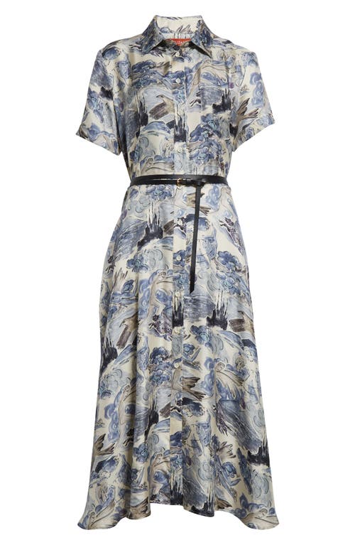 Altuzarra Sissy Silk Organza Midi Shirt Dress In Imperial