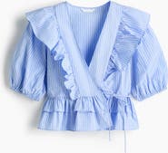 H&M Poplin Wrap Blouse