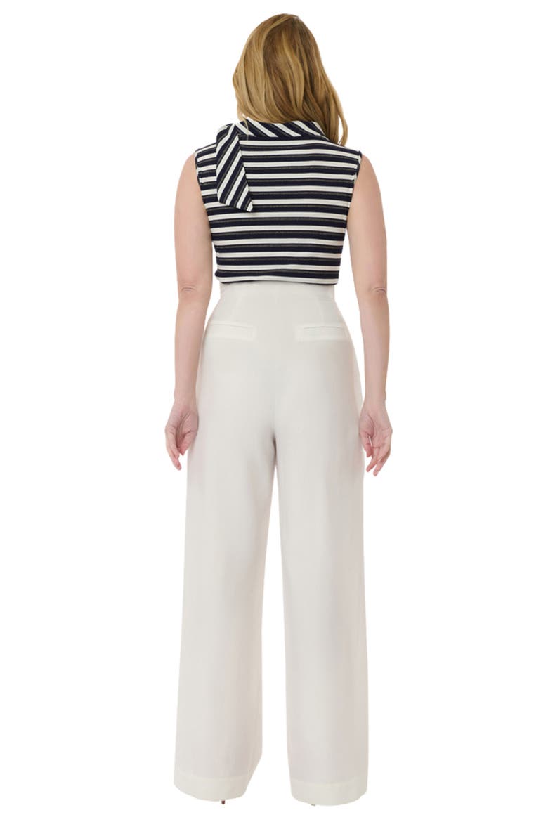 Wide Leg Sailor Pants, Alternate, color, White & Gold