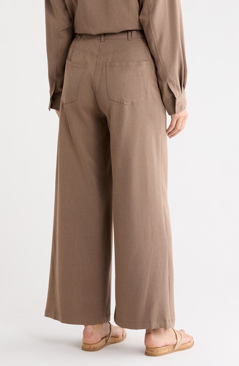 MAX STUDIO Wide Leg Pants, Alternate, color, Mushroom